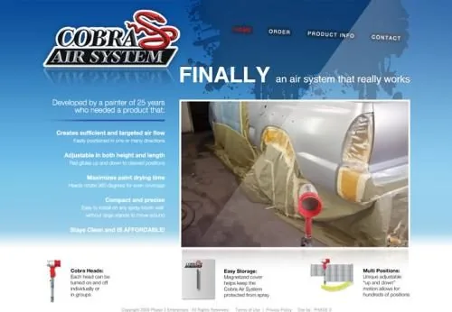Cobra Air System website project