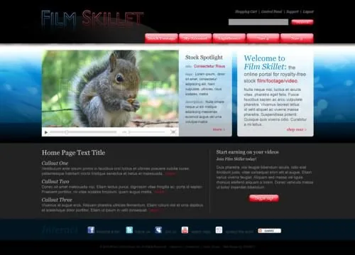 Film Skillet website project