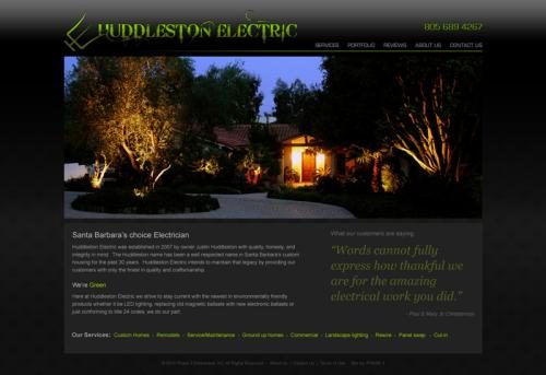 Huddleston Electric website project