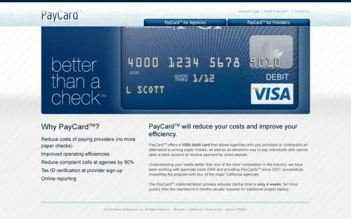 Pay Card International website project