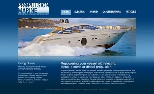 Propulsion Marine website project