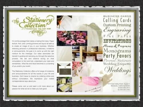 Stationery Collection website project
