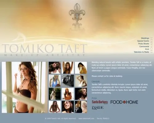 Tomiko Taft website project