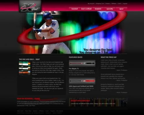 X Bats website project