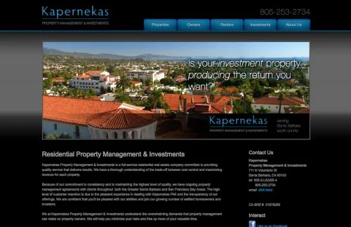 Kapernekas website project