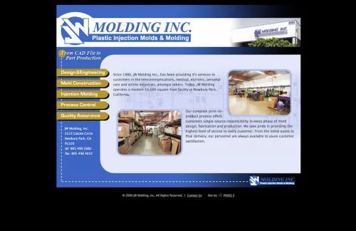 Web Desing Jw Molding website project
