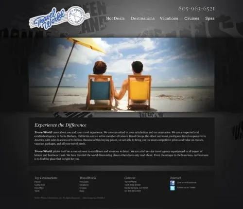 Travelworld website project